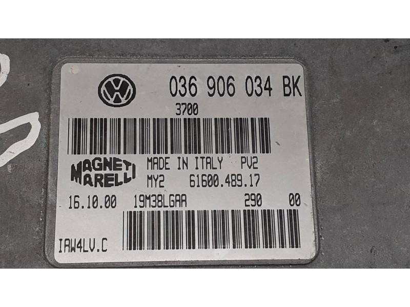 Recambio de centralita motor uce para skoda fabia (6y2/6y3) elegance referencia OEM IAM 6160048917 036903034BK MAGNETI MARELLI