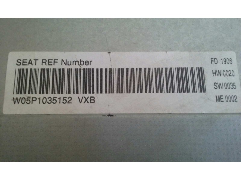 Recambio de sistema audio / radio cd para seat toledo (5p2) reference referencia OEM IAM 5P1035152 5P1035152VXB BLAUPUNKT