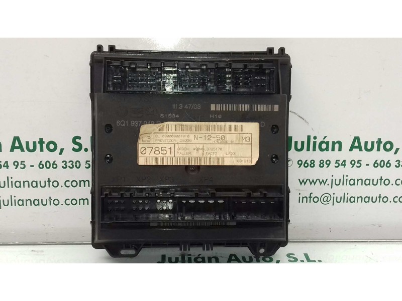 Recambio de modulo confort para seat cordoba berlina (6l2) fresh referencia OEM IAM 6Q1937049D  SIEMENS