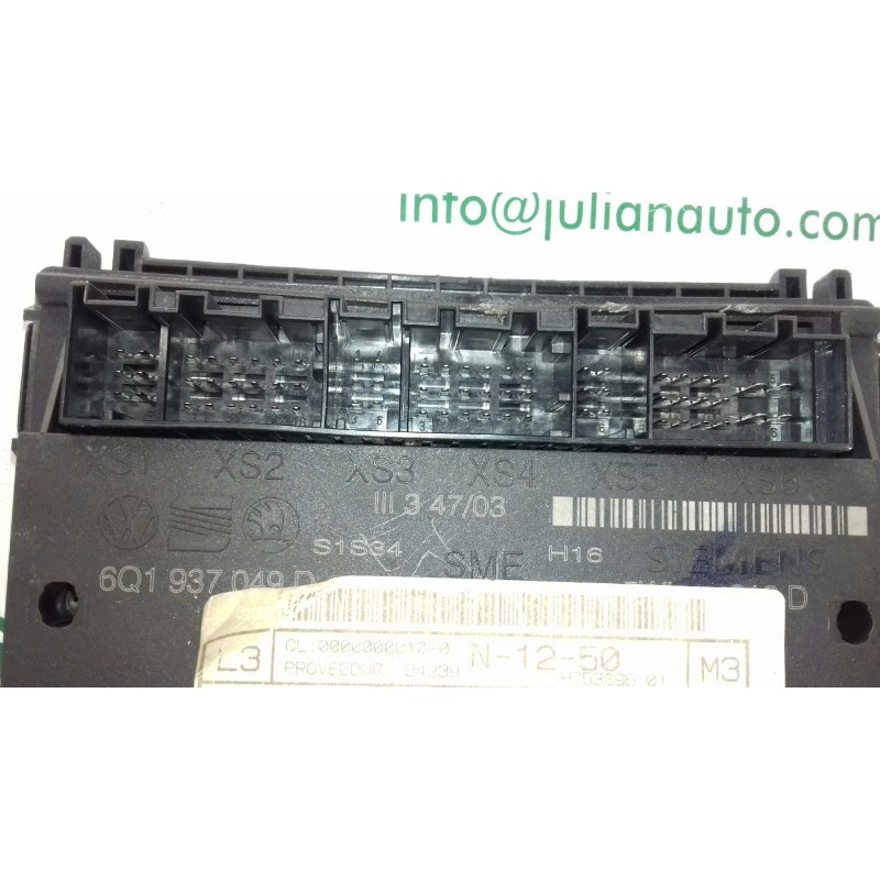 Recambio de modulo confort para seat cordoba berlina (6l2) fresh referencia OEM IAM 6Q1937049D  SIEMENS