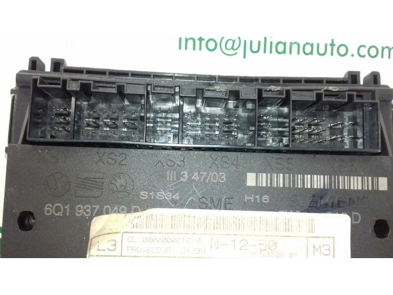 Recambio de modulo confort para seat cordoba berlina (6l2) fresh referencia OEM IAM 6Q1937049D  SIEMENS