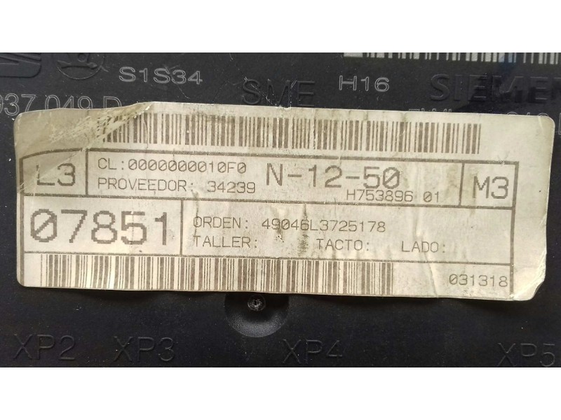 Recambio de modulo confort para seat cordoba berlina (6l2) fresh referencia OEM IAM 6Q1937049D  SIEMENS