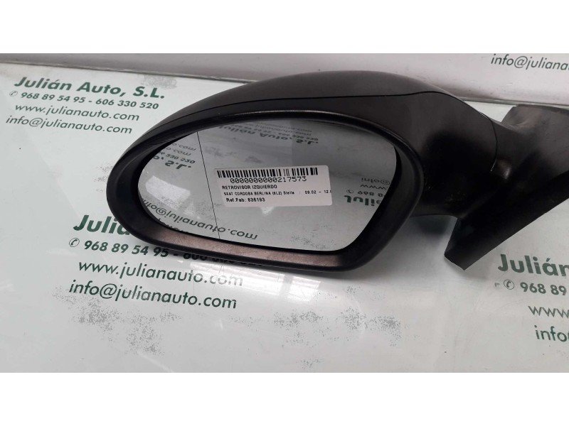 Recambio de retrovisor izquierdo para seat cordoba berlina (6l2) stella referencia OEM IAM 836193  MANUAL