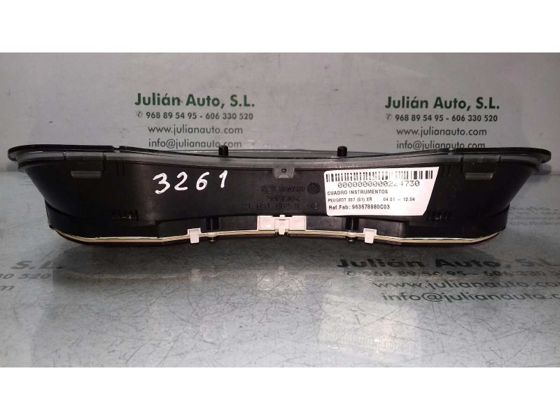 Recambio de cuadro instrumentos para peugeot 307 (s1) xr referencia OEM IAM 963678880C03 P963678880C03 21655303