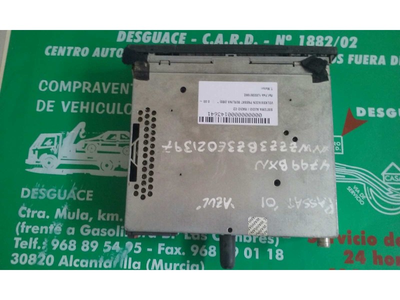 Recambio de sistema audio / radio cd para volkswagen passat berlina (3b3) referencia OEM IAM 1J0035186E  BLAUPUNKT
