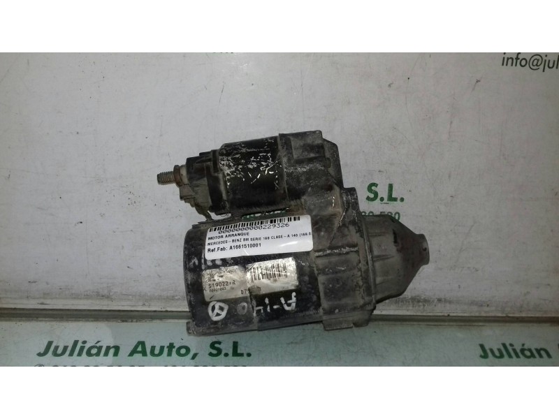 Recambio de motor arranque para mercedes-benz clase a (w168) 140 (168.031) referencia OEM IAM A1661510001 D7ED28 VALEO