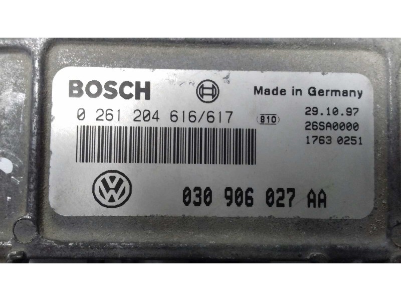 Recambio de centralita motor uce para volkswagen polo berlina (6n1) básico referencia OEM IAM 030906027AA 0261204617 BOSCH