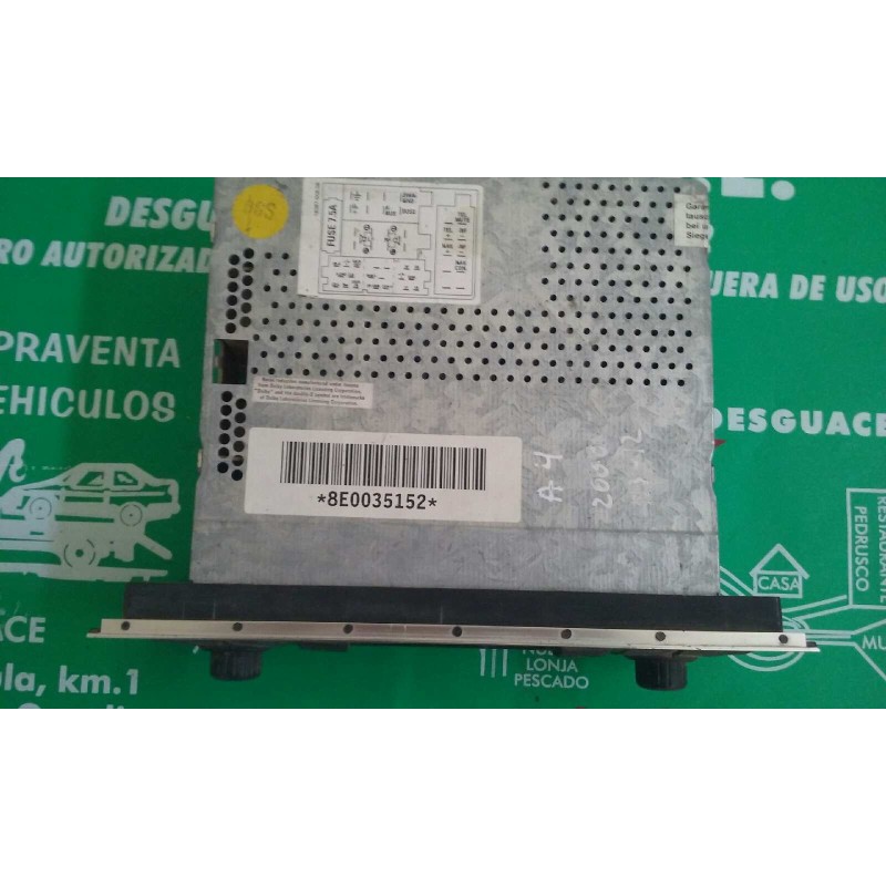 Recambio de sistema audio / radio cd para audi a4 avant (8e) 1.9 tdi (96kw) referencia OEM IAM 8E0035152 CHORUS GRUNDIG