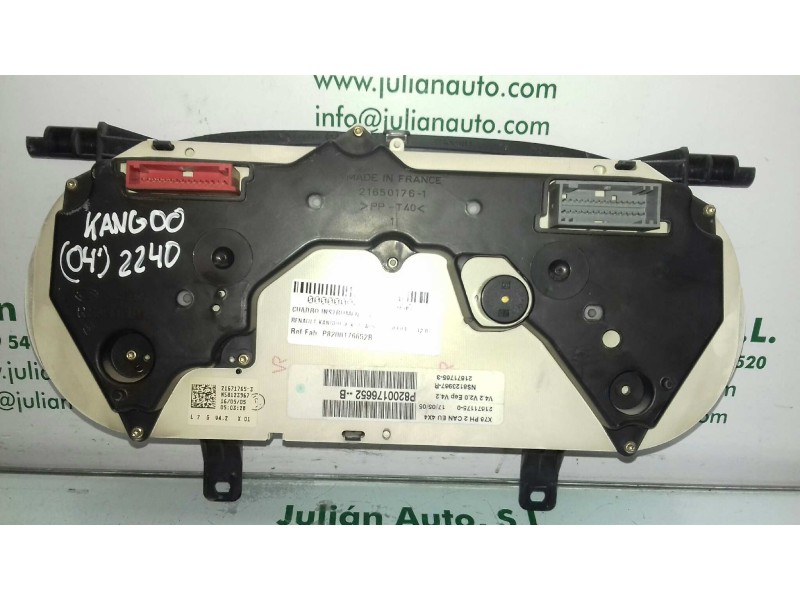 Recambio de cuadro instrumentos para renault kangoo (f/kc0) alize referencia OEM IAM P8200176652B 216717653 SAGEM