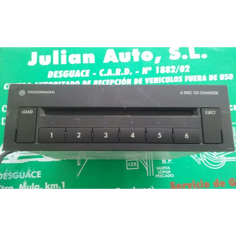 Recambio de sistema audio / radio cd para volkswagen new beetle cabriolet (1y7) 2.0 referencia OEM IAM 1J0035110 CARGADOR CD 6 D