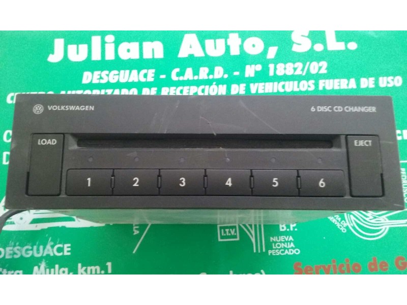 Recambio de sistema audio / radio cd para volkswagen new beetle cabriolet (1y7) 2.0 referencia OEM IAM 1J0035110 CARGADOR CD 6 D