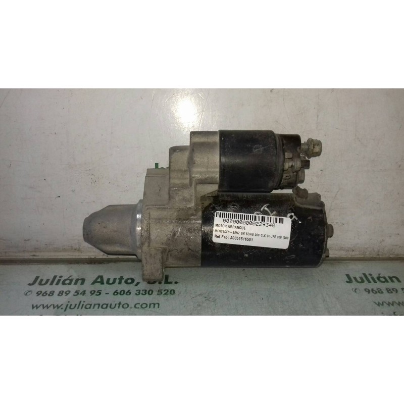 Recambio de motor arranque para mercedes-benz clase clk (w209) coupe 320 (209.365) referencia OEM IAM A0051516501 0001108197 BOS