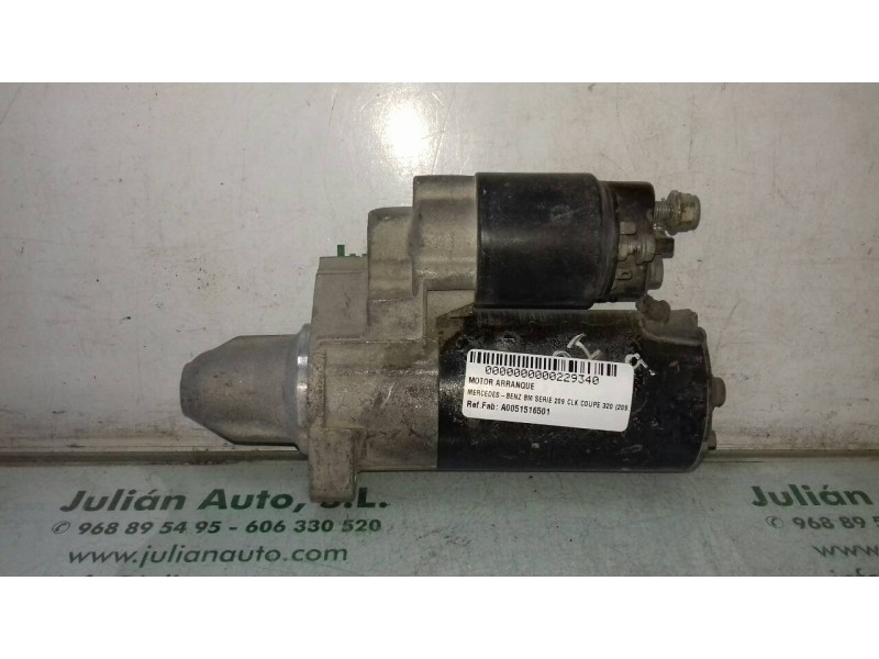 Recambio de motor arranque para mercedes-benz clase clk (w209) coupe 320 (209.365) referencia OEM IAM A0051516501 0001108197 BOS