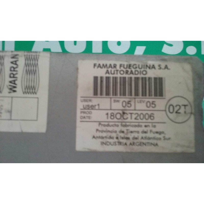 Recambio de sistema audio / radio cd para volkswagen polo (9n3) edition referencia OEM IAM 6Q0035152D RCD200 MP3 