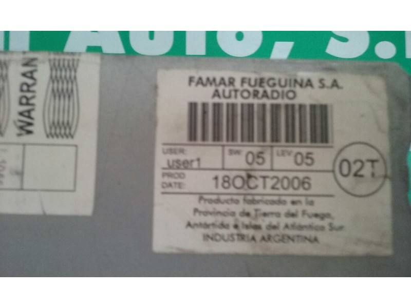 Recambio de sistema audio / radio cd para volkswagen polo (9n3) edition referencia OEM IAM 6Q0035152D RCD200 MP3 