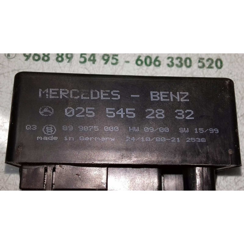 Recambio de caja precalentamiento para mercedes-benz clase a (w168) 170 cdi (168.008) referencia OEM IAM 0255452832 899075000 