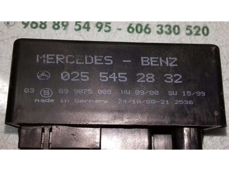 Recambio de caja precalentamiento para mercedes-benz clase a (w168) 170 cdi (168.008) referencia OEM IAM 0255452832 899075000 