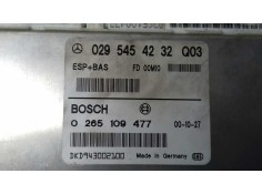 Recambio de centralita abs para mercedes-benz clase a (w168) 170 cdi (168.008) referencia OEM IAM 0295454232 0265109477 BOSCH 2