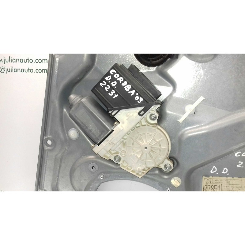Recambio de elevalunas delantero derecho para seat cordoba berlina (6l2) fresh referencia OEM IAM 6L4837752DJ  ELECTRICO