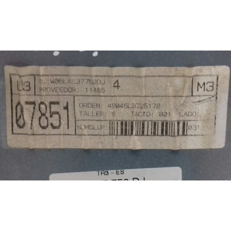 Recambio de elevalunas delantero derecho para seat cordoba berlina (6l2) fresh referencia OEM IAM 6L4837752DJ  ELECTRICO