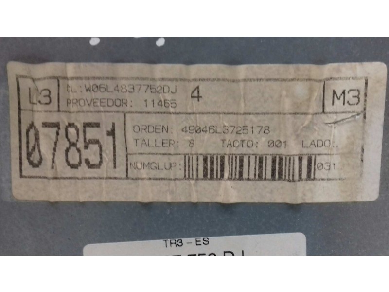 Recambio de elevalunas delantero derecho para seat cordoba berlina (6l2) fresh referencia OEM IAM 6L4837752DJ  ELECTRICO