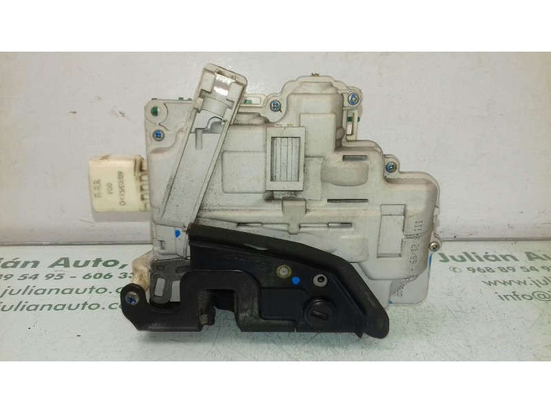 Recambio de cerradura puerta trasera derecha para seat exeo berlina (3r2) style referencia OEM IAM 8E0839016AA 4+3 PINES BLANCO