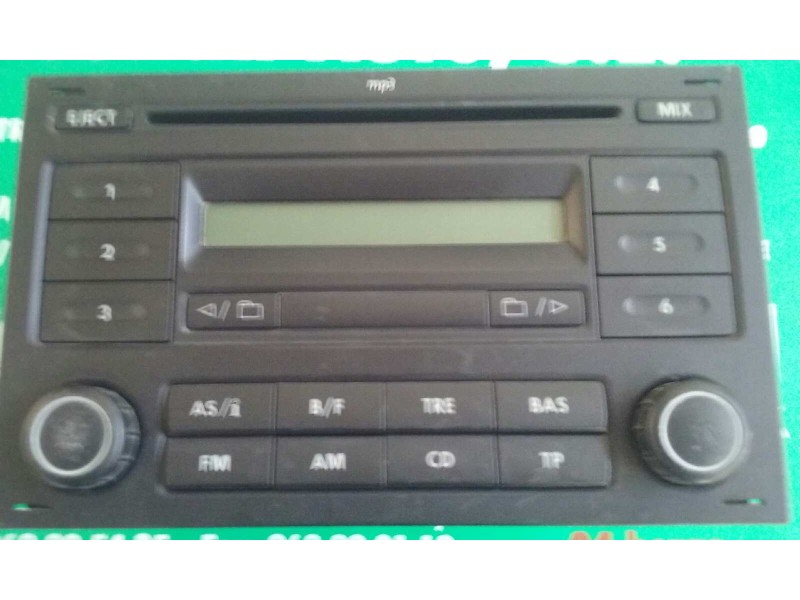 Recambio de sistema audio / radio cd para volkswagen polo (9n3) advance referencia OEM IAM 6Q0035152A RCD200 MP3 BLAUPUNKT