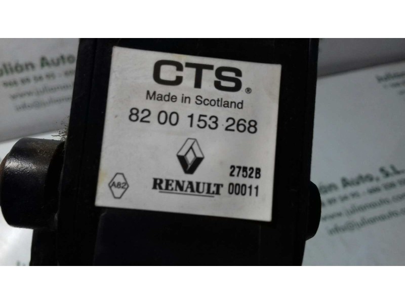 Recambio de pedal acelerador para renault megane ii berlina 5p confort authentique referencia OEM IAM 8200153268  
