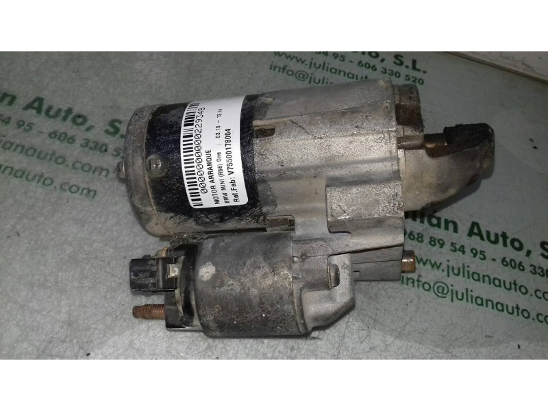 Recambio de motor arranque para bmw mini (r56) one referencia OEM IAM V75500178004 M000T32271ZE MITSUBISHI ELECTRIC