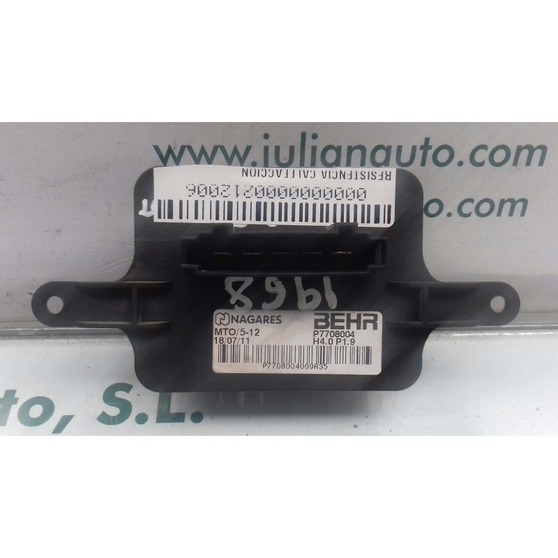 Recambio de resistencia calefaccion para peugeot 5008 access referencia OEM IAM P7708004 5 PINES NAGARES