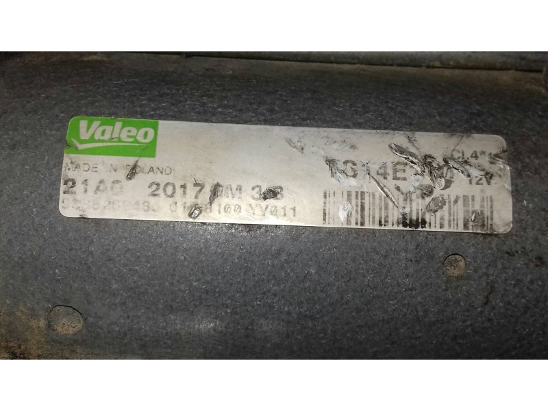 Recambio de motor arranque para peugeot 107 urban referencia OEM IAM 9688268480  VALEO