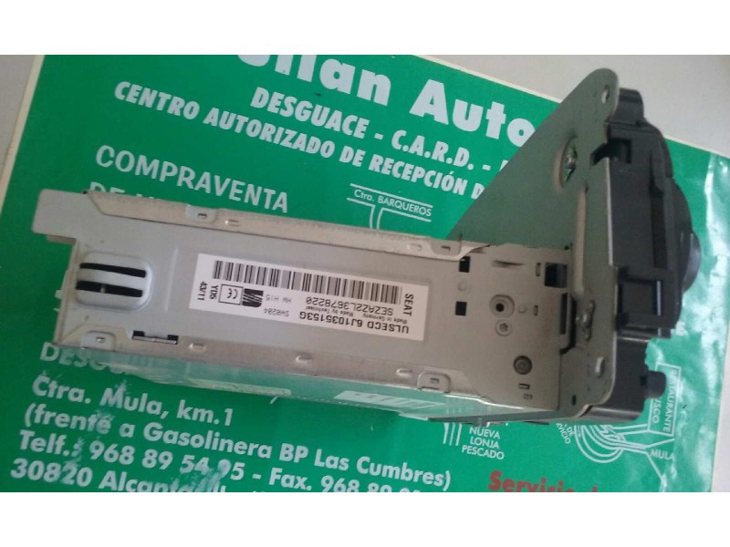 Recambio de sistema audio / radio cd para seat ibiza (6j5) reference referencia OEM IAM 6J1035153G ULSECD MP3 