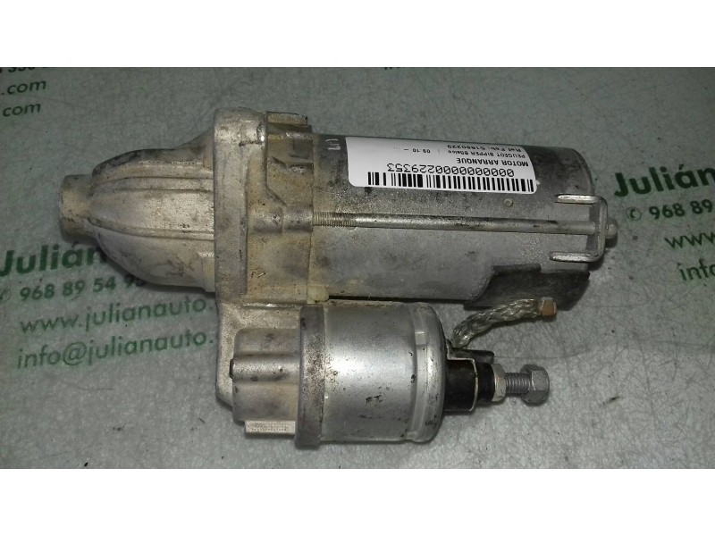 Recambio de motor arranque para peugeot bipper básico referencia OEM IAM 51880229 D6G321 VALEO