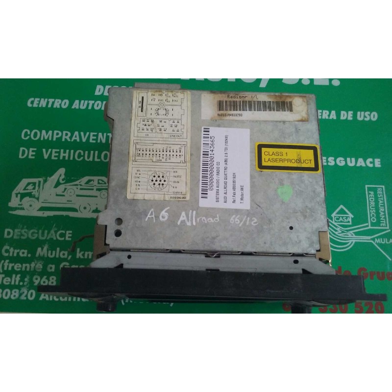 Recambio de sistema audio / radio cd para audi allroad quattro (4b5) 2.5 tdi (132kw) referencia OEM IAM 4B0035192H RADIO NAVIGAT