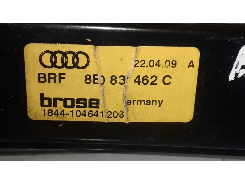 Recambio de elevalunas delantero derecho para seat exeo berlina (3r2) style referencia OEM IAM 8E0837462C  ELECTRICO