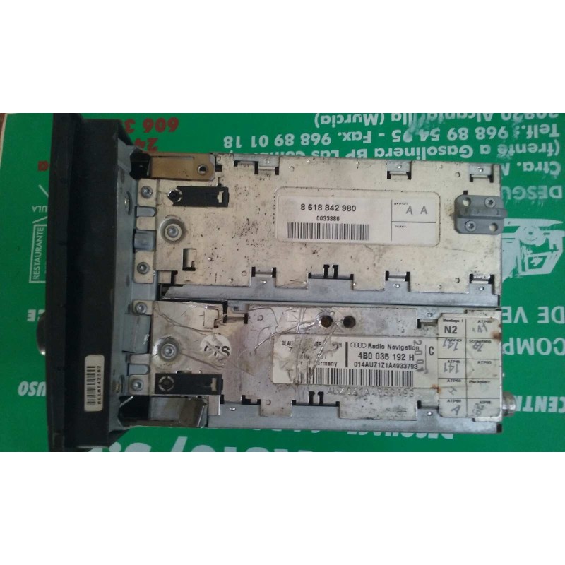 Recambio de sistema audio / radio cd para audi allroad quattro (4b5) 2.5 tdi (132kw) referencia OEM IAM 4B0035192H RADIO NAVIGAT