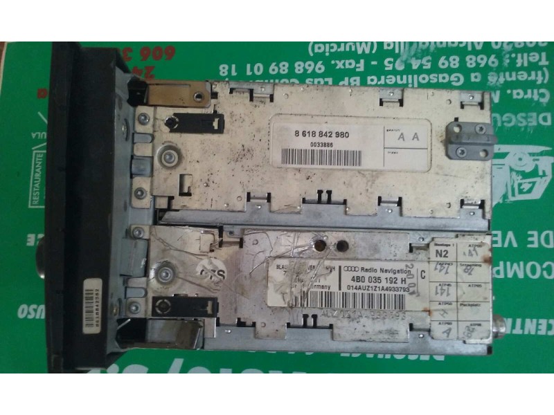 Recambio de sistema audio / radio cd para audi allroad quattro (4b5) 2.5 tdi (132kw) referencia OEM IAM 4B0035192H RADIO NAVIGAT