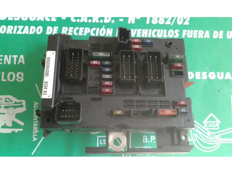 Recambio de caja reles / fusibles para citroen xsara berlina 2.0 hdi 66kw premier referencia OEM IAM 9650664080 BSM B3 DELPHI