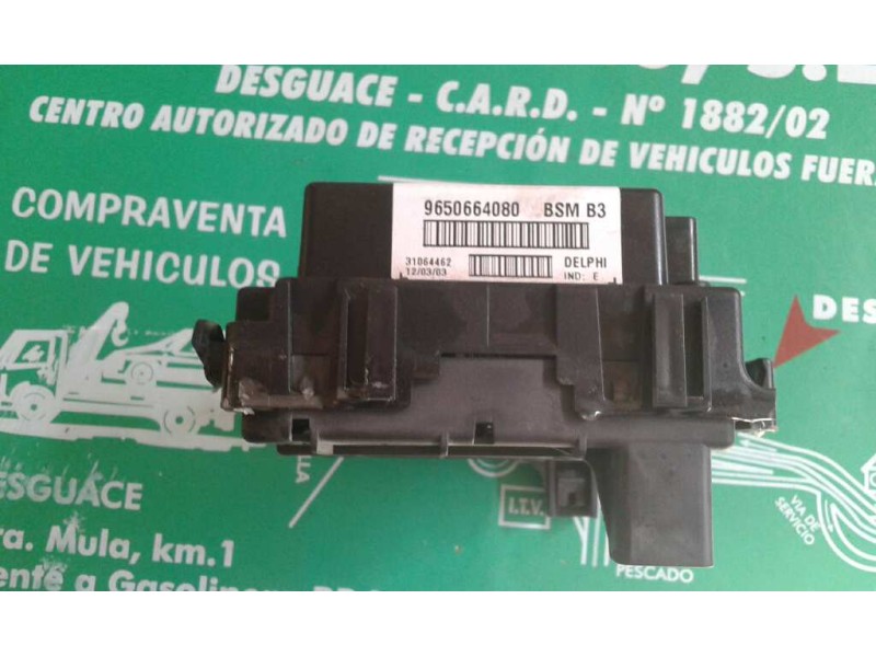 Recambio de caja reles / fusibles para citroen xsara berlina 2.0 hdi 66kw premier referencia OEM IAM 9650664080 BSM B3 DELPHI
