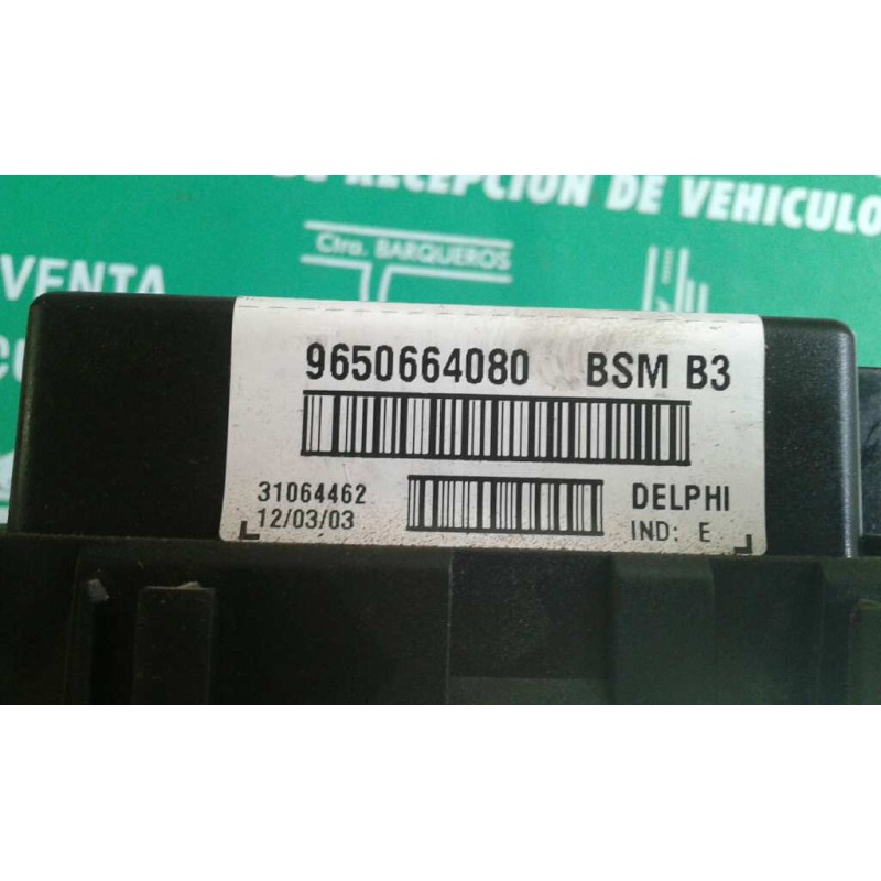 Recambio de caja reles / fusibles para citroen xsara berlina 2.0 hdi 66kw premier referencia OEM IAM 9650664080 BSM B3 DELPHI
