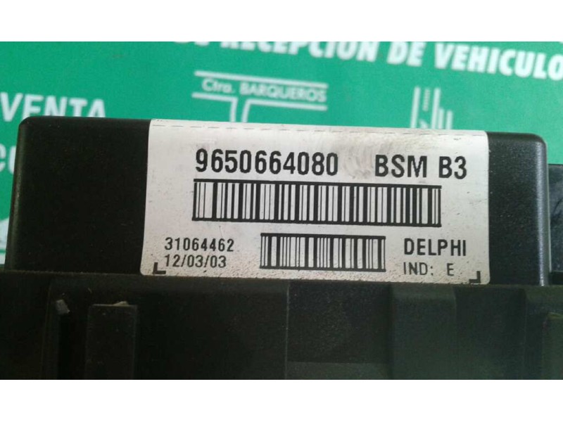 Recambio de caja reles / fusibles para citroen xsara berlina 2.0 hdi 66kw premier referencia OEM IAM 9650664080 BSM B3 DELPHI