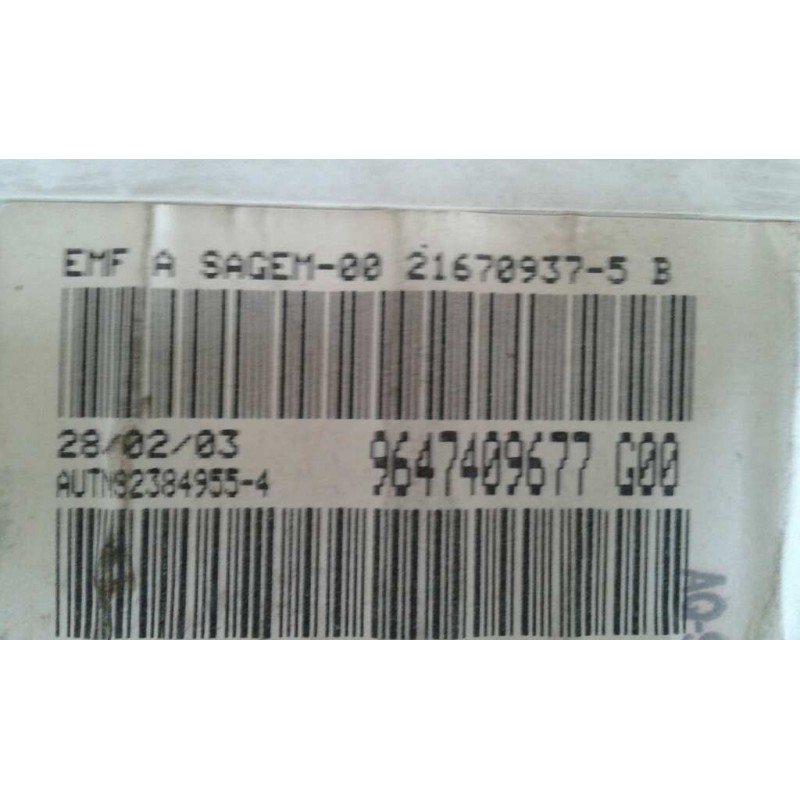 Recambio de pantalla multifuncion para citroen xsara berlina 2.0 hdi 66kw premier referencia OEM IAM 9647409677  SAGEM