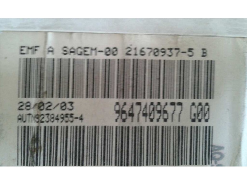 Recambio de pantalla multifuncion para citroen xsara berlina 2.0 hdi 66kw premier referencia OEM IAM 9647409677  SAGEM