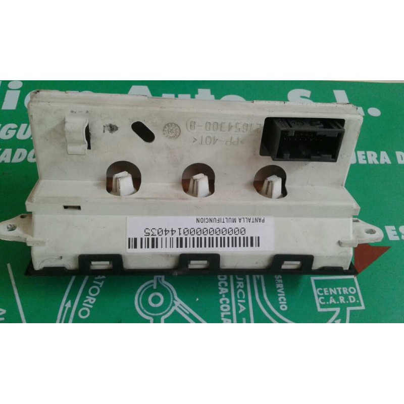 Recambio de pantalla multifuncion para citroen xsara berlina 2.0 hdi 66kw premier referencia OEM IAM 9647409677  SAGEM