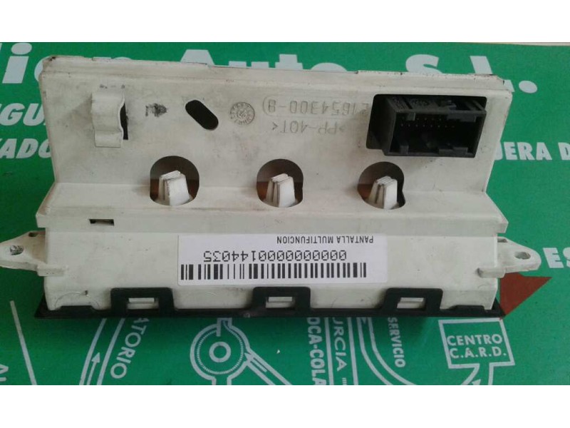 Recambio de pantalla multifuncion para citroen xsara berlina 2.0 hdi 66kw premier referencia OEM IAM 9647409677  SAGEM