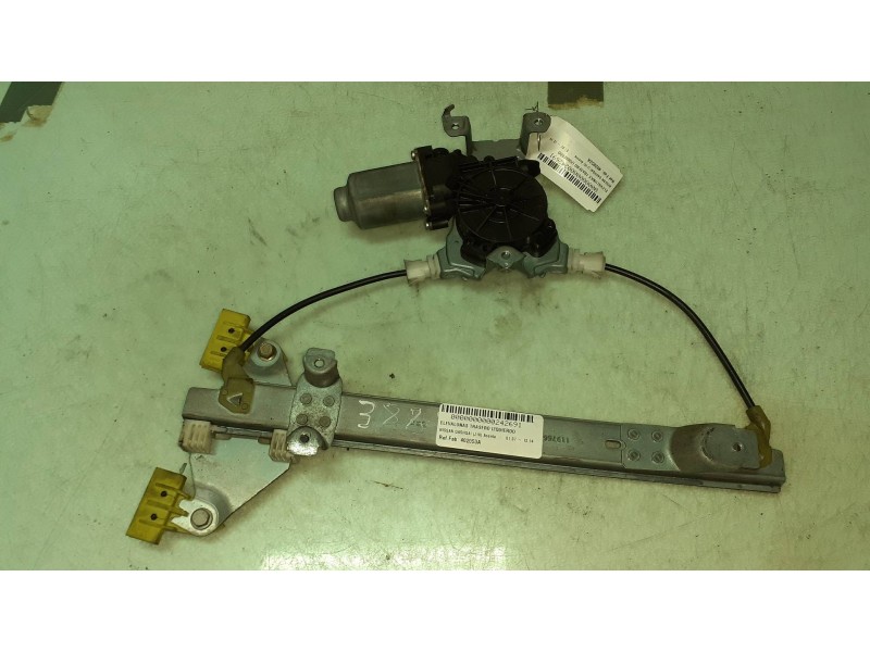 Recambio de elevalunas trasero izquierdo para nissan qashqai (j10) acenta referencia OEM IAM 402053A ARVINMERITOR ELECTRICO