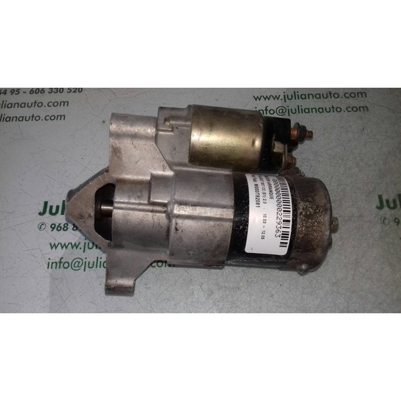 Recambio de motor arranque para peugeot 307 cc (s1) 2.0 referencia OEM IAM M000T82081 E319 MITSUBISHI ELECTRIC