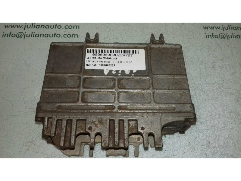 Recambio de centralita motor uce para seat ibiza (6k) básico referencia OEM IAM 6K0906027A 0261204054/055 BOSCH