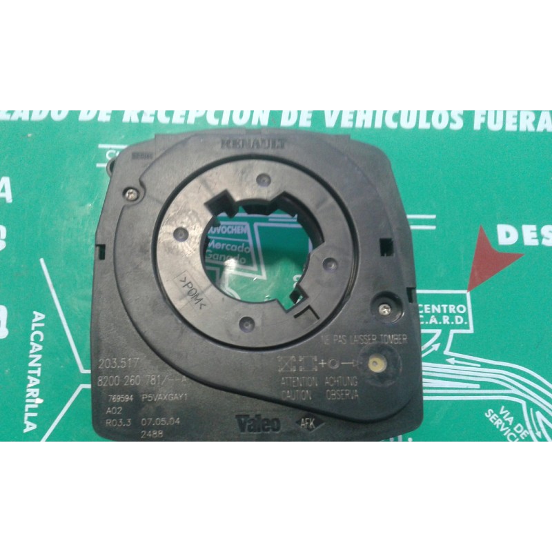 Recambio de anillo airbag para renault laguna ii (bg0) authentique referencia OEM IAM 8200260781  VALEO