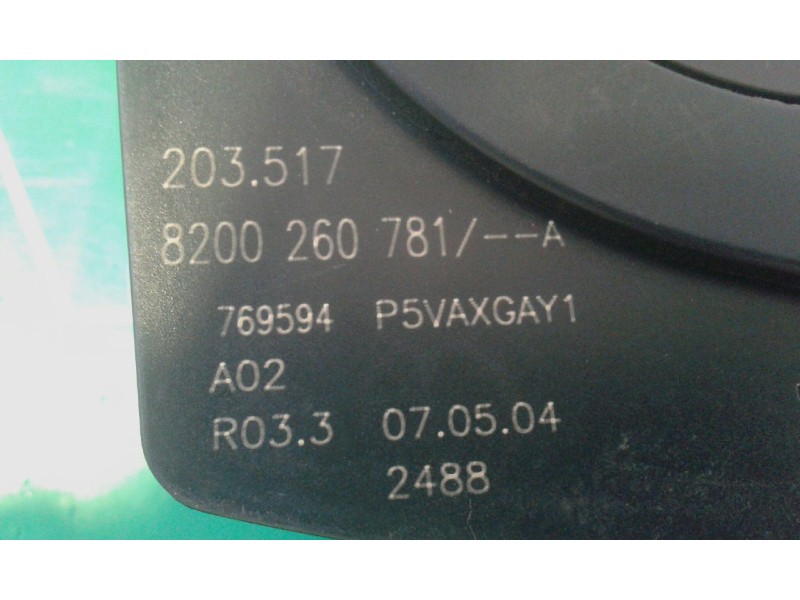 Recambio de anillo airbag para renault laguna ii (bg0) authentique referencia OEM IAM 8200260781  VALEO